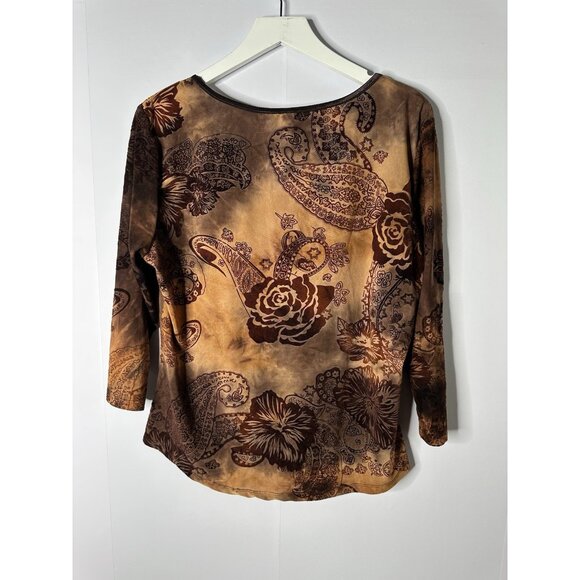 Sami and Jo Corset Top Size XL Brown Fairy Grunge goblincore Velvet Burnout Mesh - Picture 5 of 12